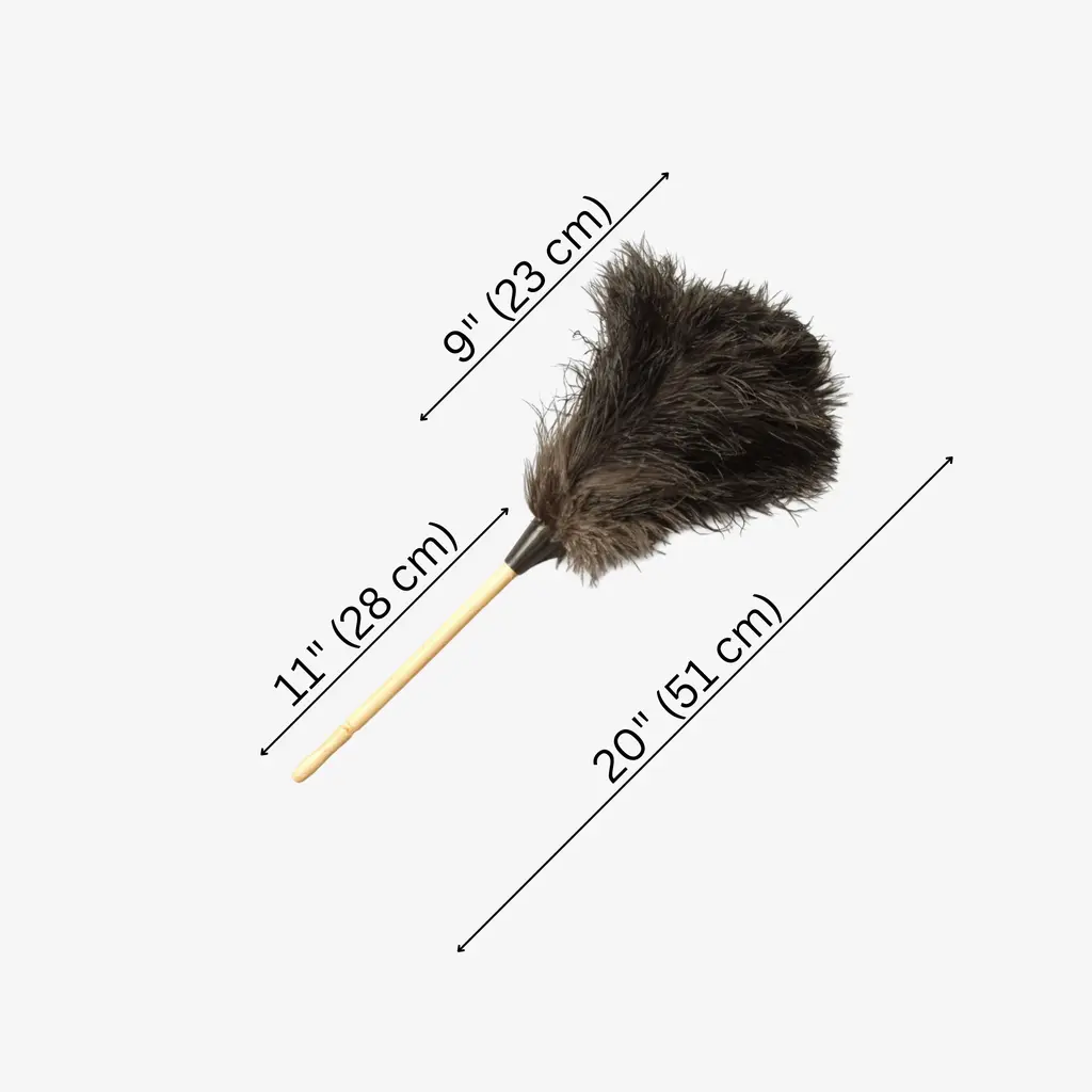 Premium Ostrich Feather Duster - Premium Black - 20 inches