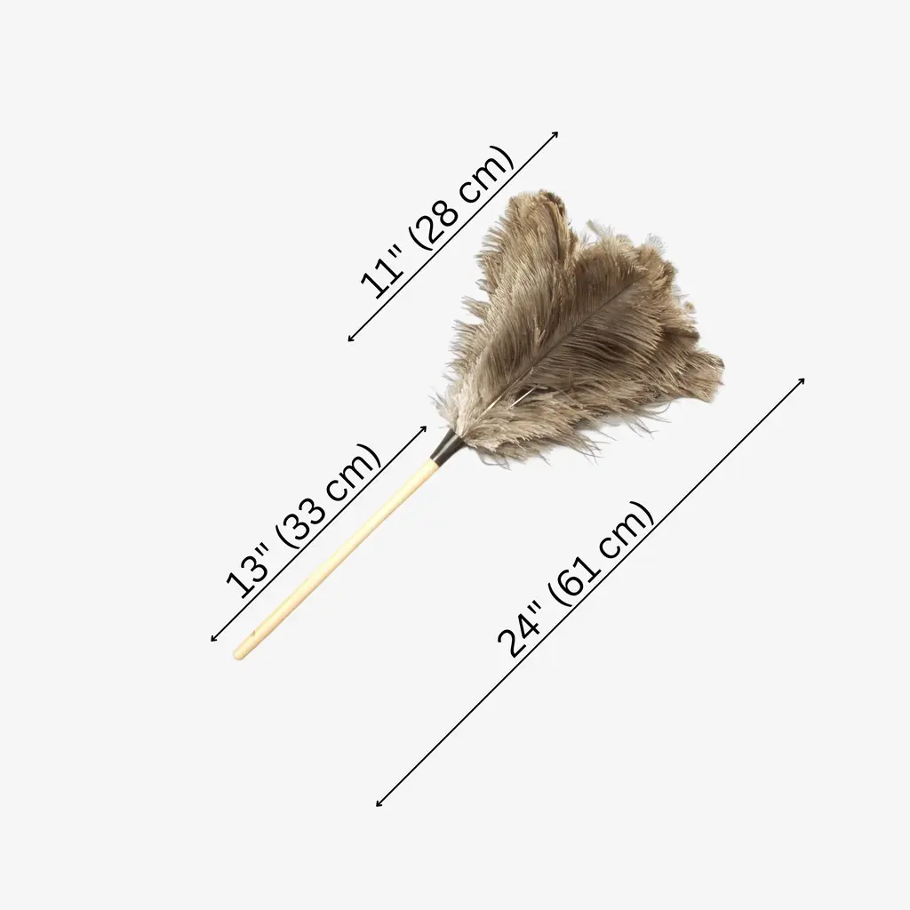 Premium Ostrich Feather Duster - Premium Gray - 24 inches